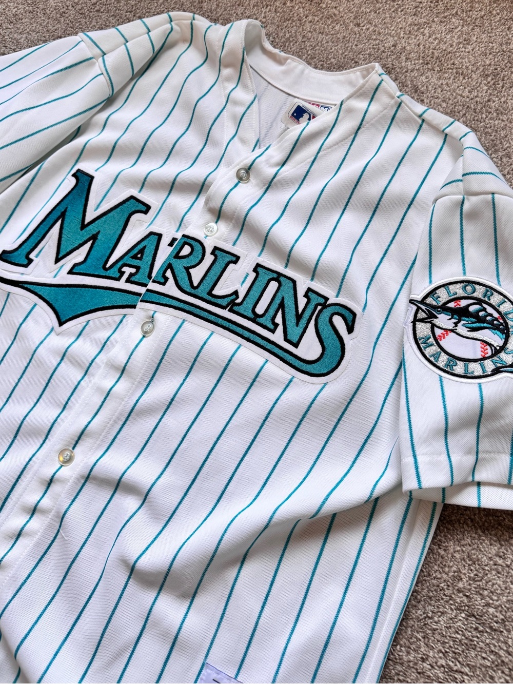 VTG 90’s CCM Florida Marlins MLB Baseball Jersey Size Large